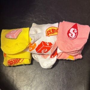 Men's Casual Socks - Yellow, White, Pink